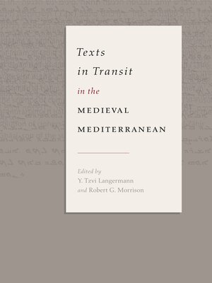 cover image of Texts in Transit in the Medieval Mediterranean